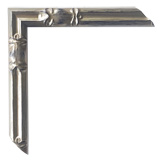 1 inch Wide Frame. Silver Framed Mirrors