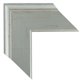 3 1/2 inch Wide Frame. White Framed Mirrors