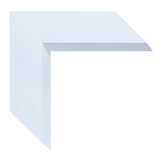 2 1/4 inch Wide Frame. White Framed Mirrors