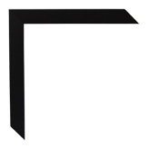 13/16 inch Wide Frame. Black Framed Mirrors