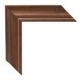 2 inch Wide Frame. Brown Framed Mirrors