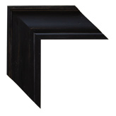 3 inch Wide Frame. Black Framed Mirrors