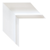 3 1/2 inch Wide Frame. White Framed Mirrors