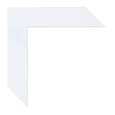 1 1/2 inch Wide Frame. White Framed Mirrors