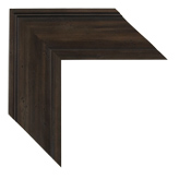 3 inch Wide Frame. Brown Framed Mirrors