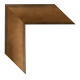 2 1/2 inch Wide Frame. Gold Framed Mirrors