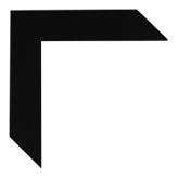 1 1/2 inch Wide Frame. Black Framed Mirrors