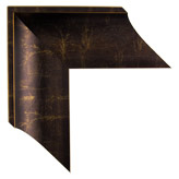 3 1/4 inch Wide Frame. Brown Gold Framed Mirrors