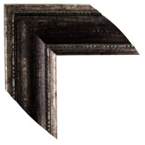 3 5/8 inch Wide Frame. Brown Silver Framed Mirrors