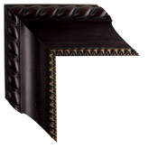 3 3/8 inch Wide Frame. Brown Framed Mirrors