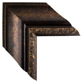 5 1/4 inch Wide Frame. Brown Gold Framed Mirrors