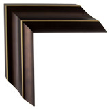 2 inch Wide Frame. Gold Brown Framed Mirrors