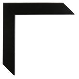 1 1/4 inch Wide Frame. Black Framed Mirrors