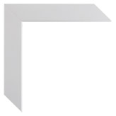 1 1/4 inch Wide Frame. White Framed Mirrors