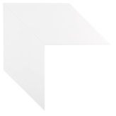 4 inch Wide Frame. White Framed Mirrors