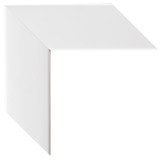 2 5/8 inch Wide Frame. White Framed Mirrors