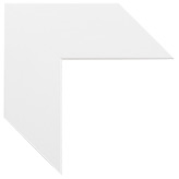 3 inch Wide Frame. White Framed Mirrors