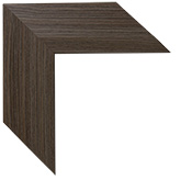 2 3/4 inch Wide Frame. Brown Framed Mirrors