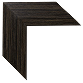 2 3/4 inch Wide Frame. Black Brown Framed Mirrors