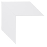 3 inch Wide Frame. White Framed Mirrors