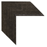 3 inch Wide Frame. Silver Black Framed Mirrors