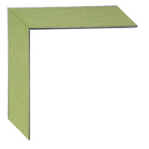 1 1/8 inch Wide Frame. Green Black Framed Mirrors