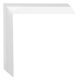 7/8 inch Wide Frame. White Framed Mirrors