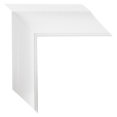 2 1/2 inch Wide Frame. White Framed Mirrors