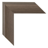 2 1/4 inch Wide Frame. Brown Silver Framed Mirrors