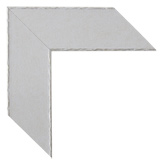 2 1/2 inch Wide Frame. White Framed Mirrors