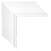 2 3/4 inch Wide Frame. White Framed Mirrors