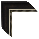 2 3/8 inch Wide Frame. Brown Silver Framed Mirrors