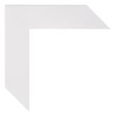 1 3/4 inch Wide Frame. White Framed Mirrors