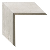 2 3/8 inch Wide Frame. White Framed Mirrors