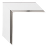 1 3/4 inch Wide Frame. White Framed Mirrors