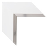 3 inch Wide Frame. White Framed Mirrors