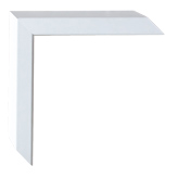 1 1/4 inch Wide Frame. White Framed Mirrors