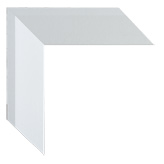 2 inch Wide Frame. White Framed Mirrors