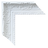 2 7/16 inch Wide Frame. White Framed Mirrors